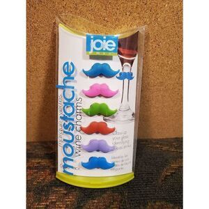 Joie Moustache Wine Charms 6 pc. set